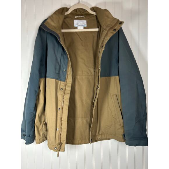 Columbia Jacket Men Full Zip Hood Omni Tech Interchange Shell Coat colour fade M - Picture 11 of 14